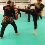 Pencak Silat - Exercices de frappe sur bouclier et pao