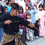 le silat seni gayung fatani - demonstration mariage malais