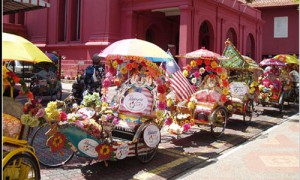 Melaka - Becak décorés - Culture-Silat