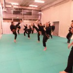 Pencak Silat - Exercice d'assouplissement pendna tun cours de Silat Fatani