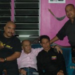 Carnet de stage Silat Fatani 2013 - Maître Raban entouré par Cikgu Halim, Cikgu Zaidi et notre ami Rocker Jo ;)