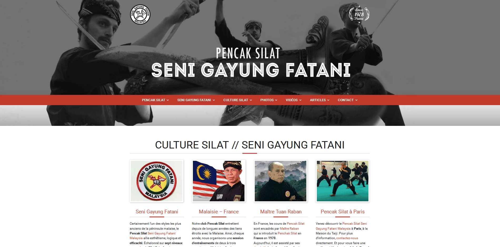 Culture Silat - 2015 - Homepage 1