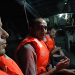 Ferhat et Franck en bateau sur le Selangor