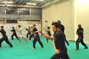 Cours de Pencak Silat - Seni Gayung Fatani - Bunga Sejajar