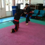 Cours de penchak silat fatani en malaisie avec Matthias steves et mahéry