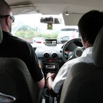 Carnet de Voyage en Malaisie 2014 - Raju et Jérôme dans le taxi